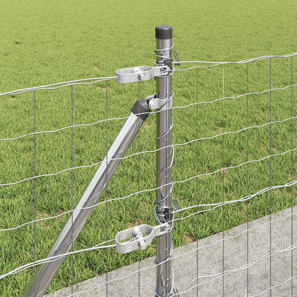 Geschweißter Drahtzaun mit Betonfundament 50 x 0,6 m (B x H)