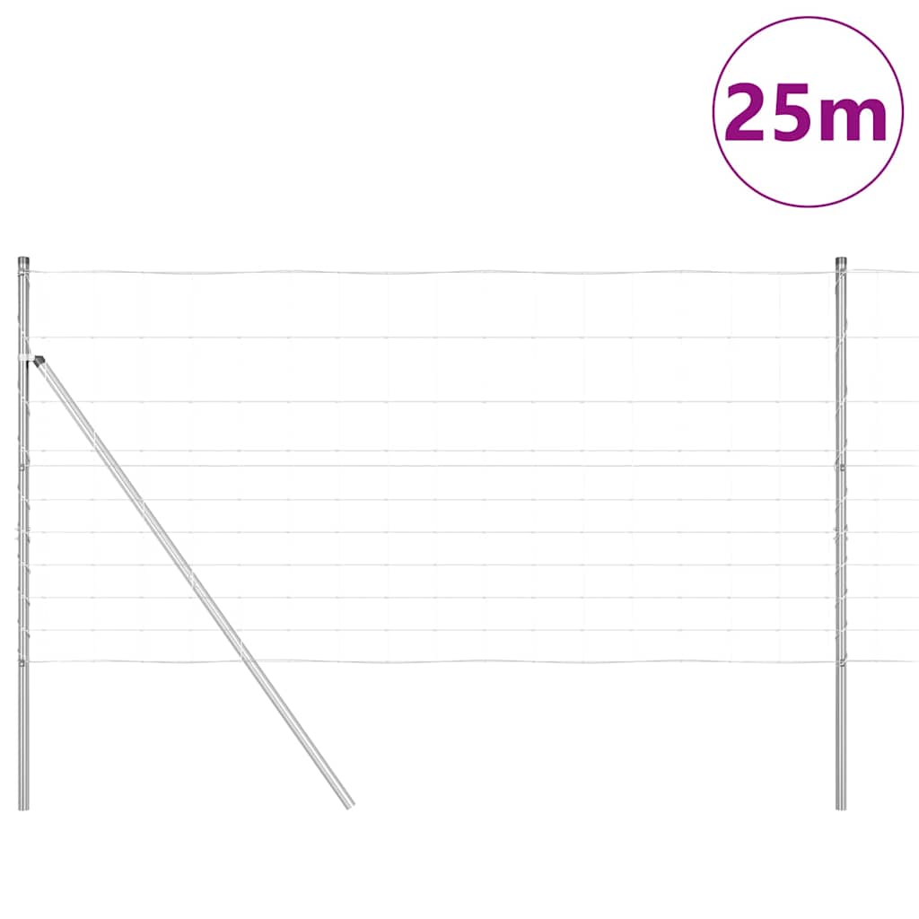 Ground Fix Geschweißter Drahtzaun 25 x 1,2 m Verzinkter Stahl