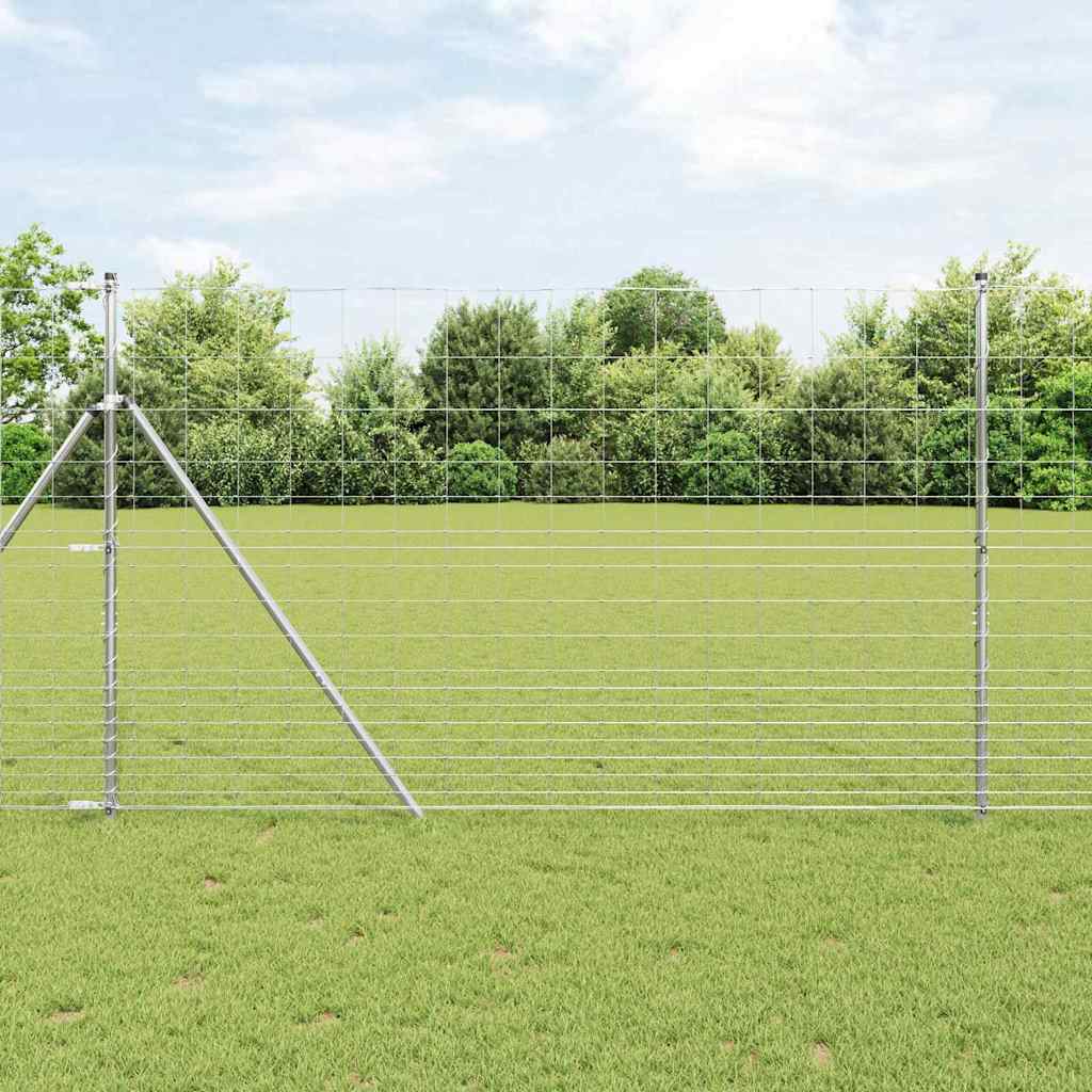 Ground Fix Geschweißter Drahtzaun 25 x 1,5 m Verzinkter Stahl