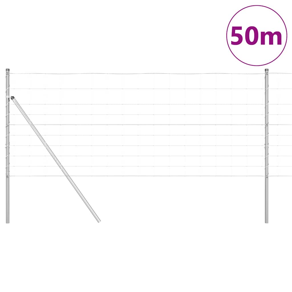Ground Fix Geschweißter Drahtzaun 50 x 1 m Verzinkter Stahl
