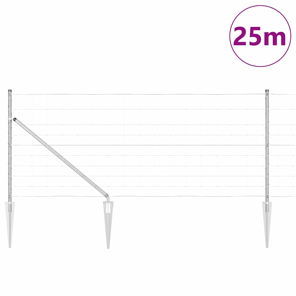 Schweißdrahtzaun mit Spikes 25 x 1 m (B x H)