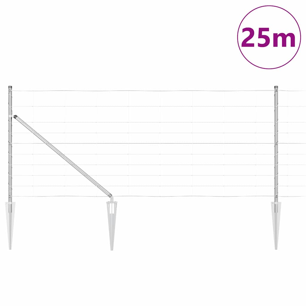 Schweißdrahtzaun mit Spikes 25 x 1 m (B x H)