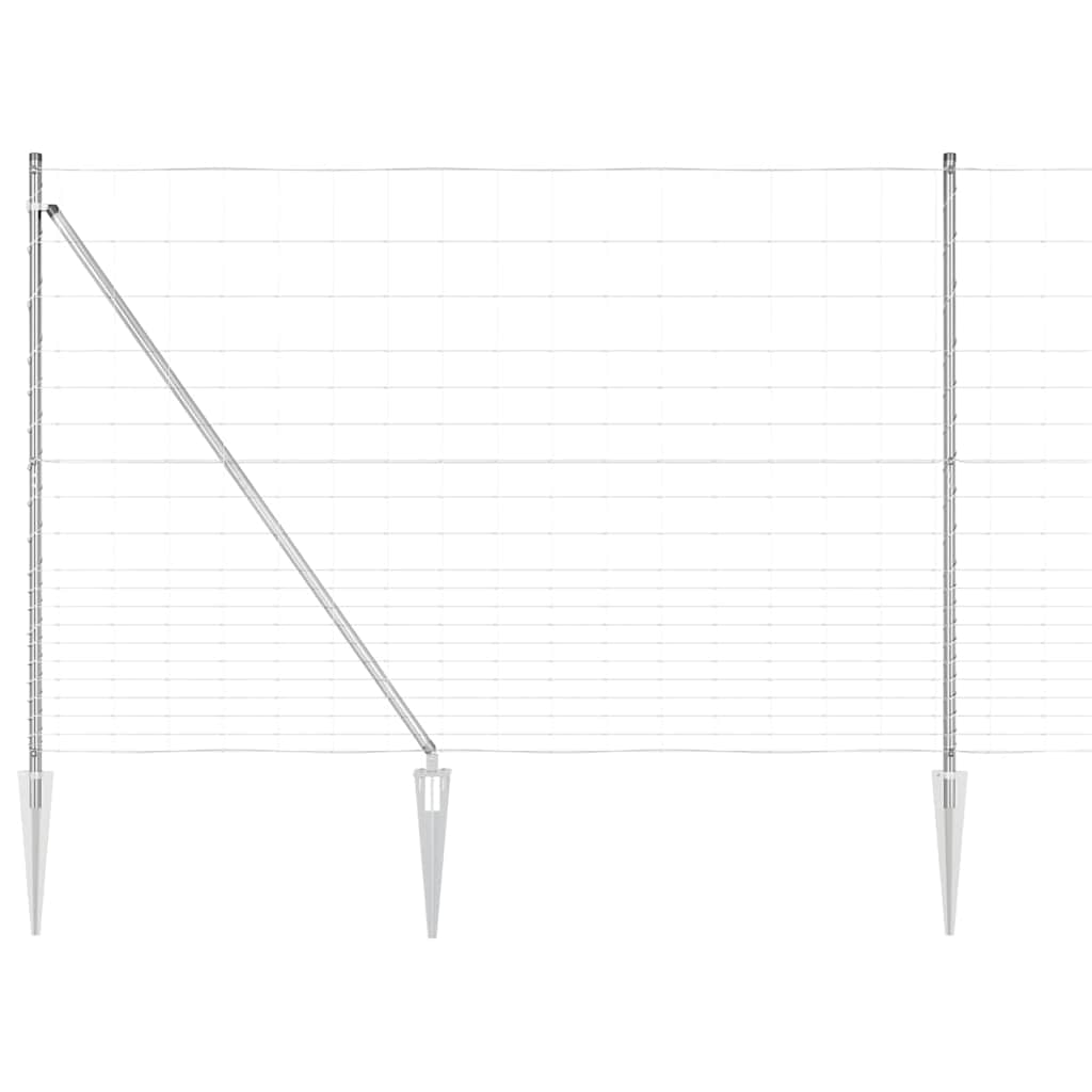 Schweißdrahtzaun mit Spikes 25 x 1,6 m (B x H)