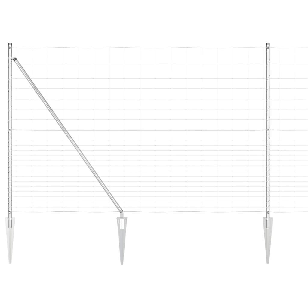 Schweißdrahtzaun mit Spikes 25 x 1,6 m (B x H)