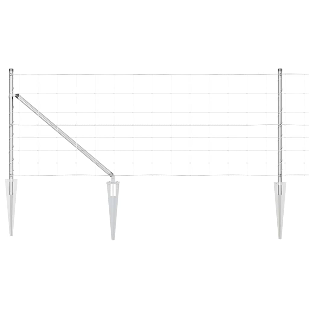Schweißdrahtzaun mit Spikes 50 x 0,8 m (B x H)