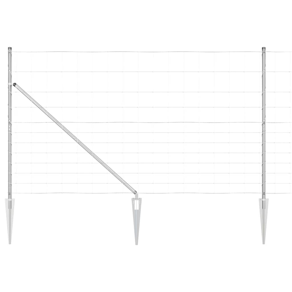 Schweißdrahtzaun mit Spikes 50 x 1,4 m (B x H)