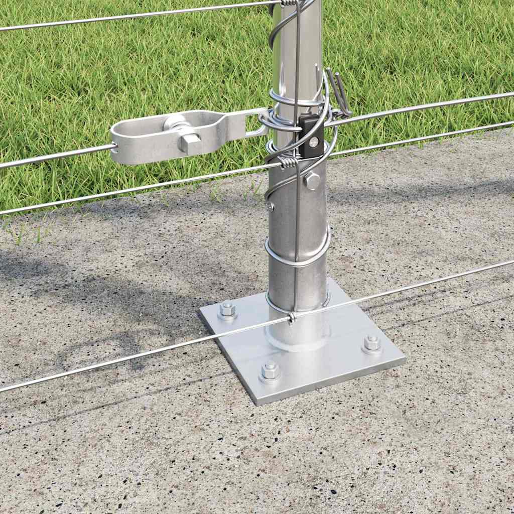 Geschweißter Drahtzaun mit Betonfundament 25 x 1,5 m (B x H)