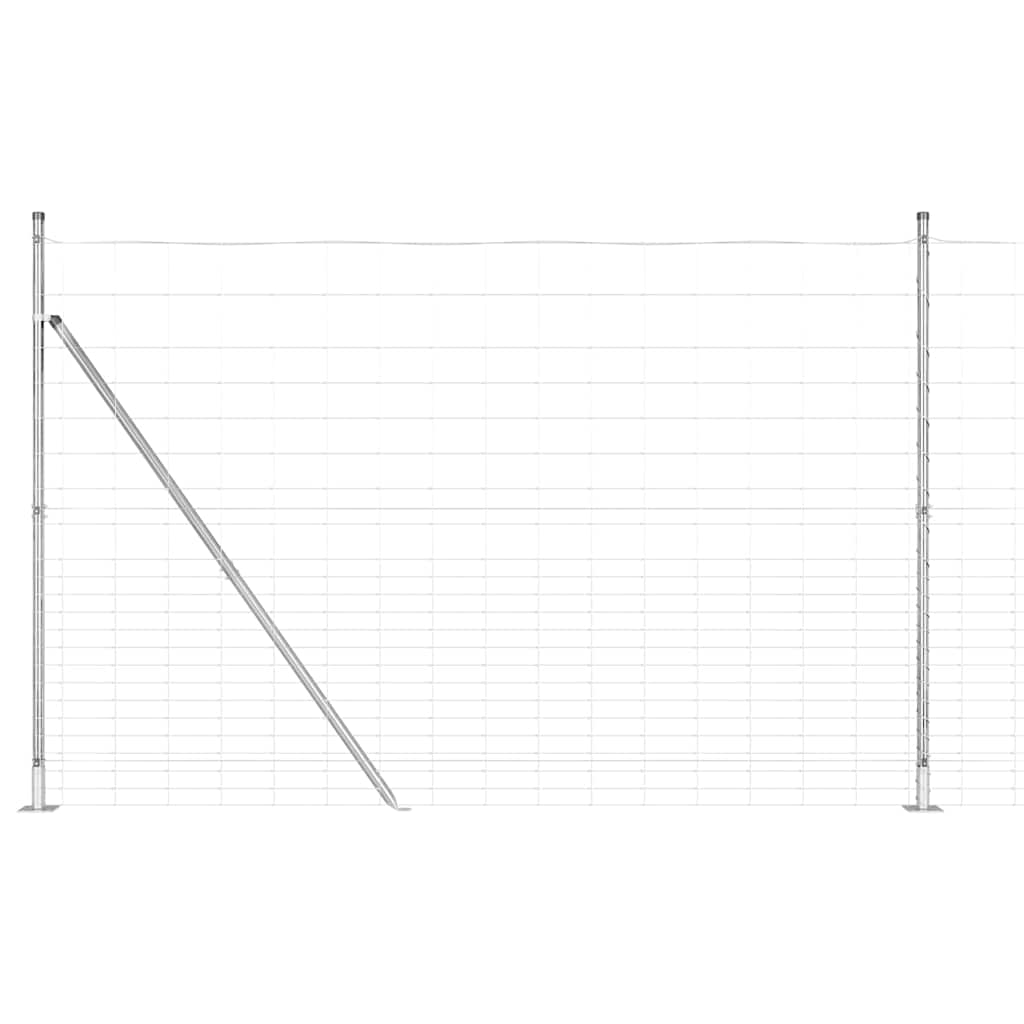 Geschweißter Drahtzaun mit Betonfundament 25 x 1,6 m (B x H)