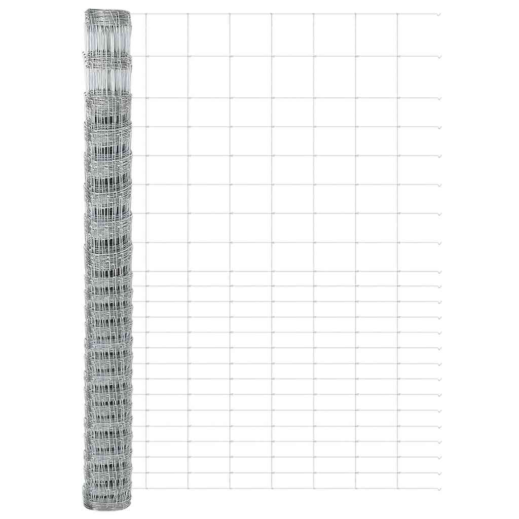 Geschweißter Drahtzaun mit Betonfundament 25 x 1,6 m (B x H)