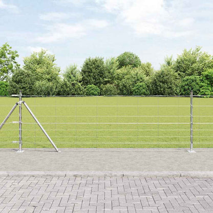 Geschweißter Drahtzaun mit Betonfundament 50 x 0,8 m