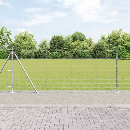 Geschweißter Drahtzaun mit Betonfundament 50 x 1 m