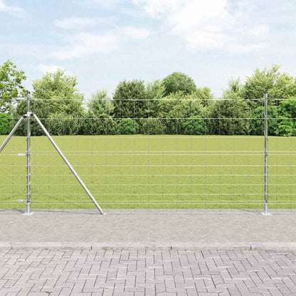 Geschweißter Drahtzaun mit Betonfundament 50 x 1,2 m
