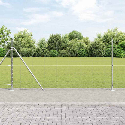 Geschweißter Drahtzaun mit Betonfundament 50 x 1,2 m