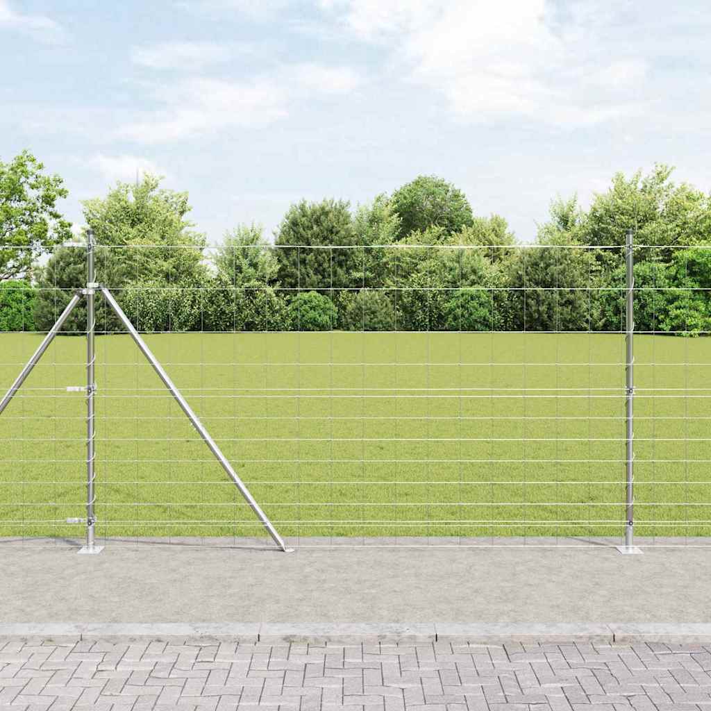 Geschweißter Drahtzaun mit Betonfundament 50 x 1,4 m (B x H)