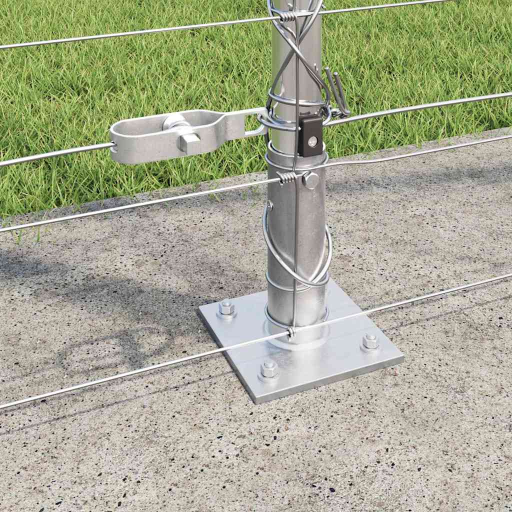 Geschweißter Drahtzaun mit Betonfundament 50 x 1,6 m (B x H)