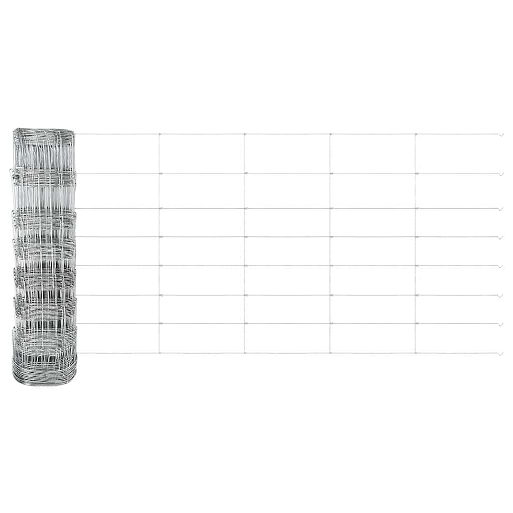 Geschweißter Drahtzaun mit Betonfundament 100 x 0,8 m (B x H)