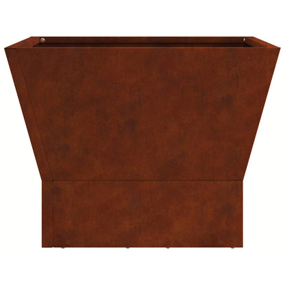 Feuerstelle Rostoptik 40 x 40 x 35 cm Wetterfeststahl