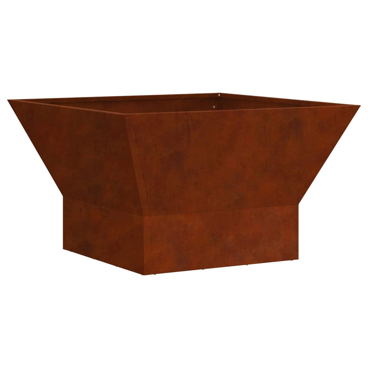 Feuerstelle Rostoptik 60 x 60 x 35 cm Wetterfeststahl