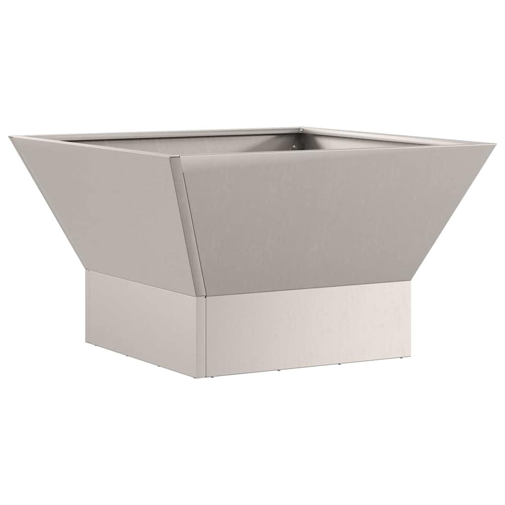 Feuerstelle Rostoptik 60 x 60 x 35 cm Wetterfeststahl