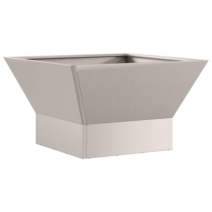 Feuerstelle Rostoptik 60 x 60 x 35 cm Wetterfeststahl