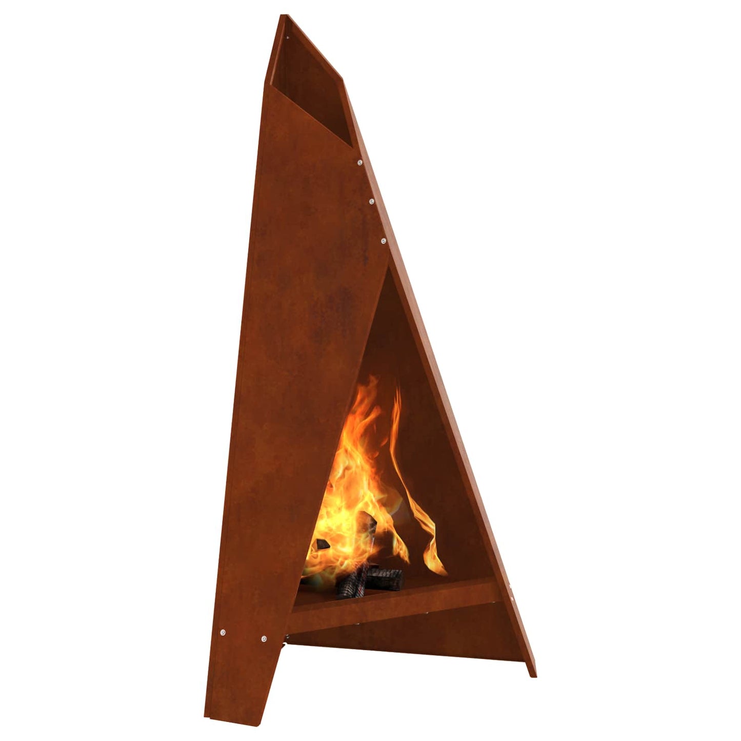 Feuerschale Rostig 58 x 40 x 100 cm Wetterfeststahl
