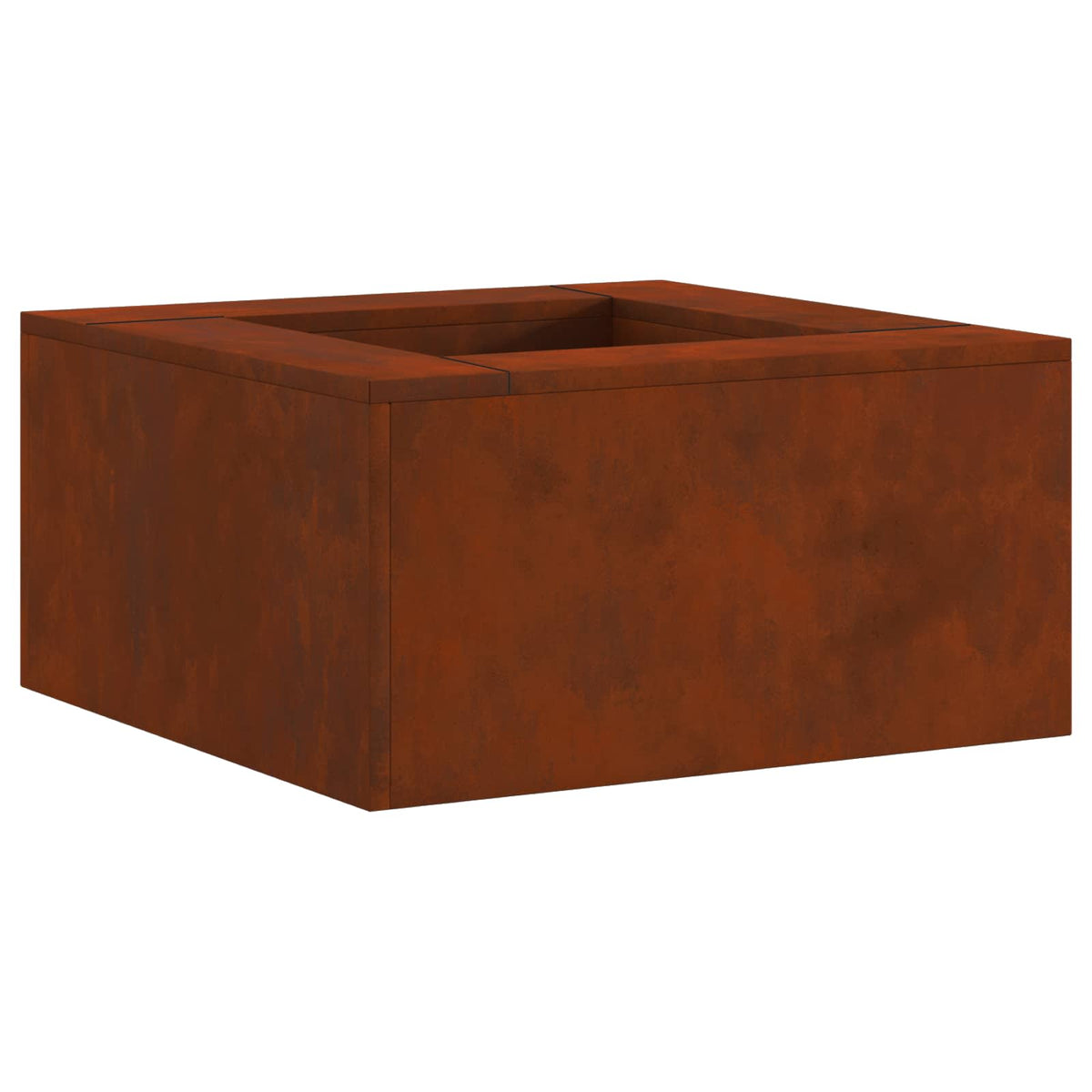 Feuerstelle Rostig 60 x 60 x 30 cm Wetterfeststahl