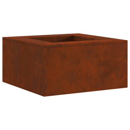 Feuerstelle Rostig 60 x 60 x 30 cm Wetterfeststahl