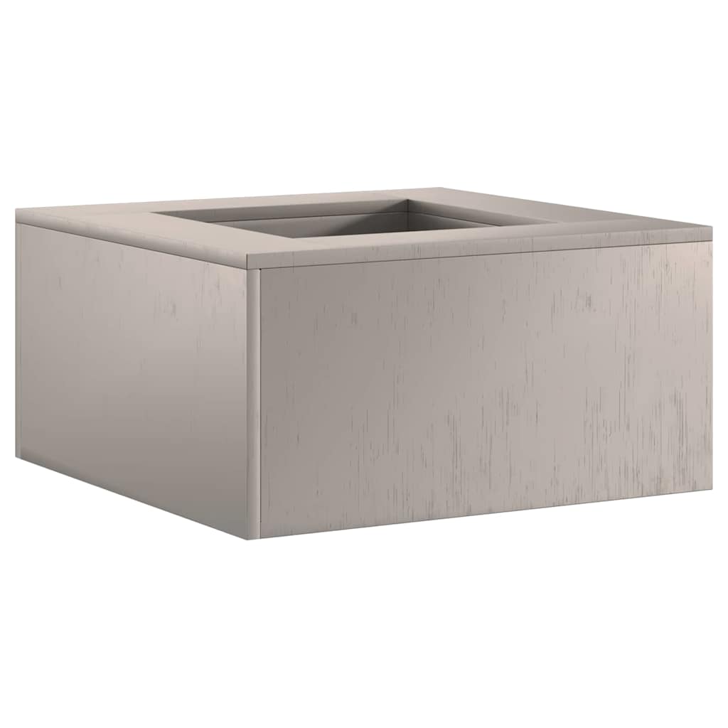 Feuerstelle Rostig 60 x 60 x 30 cm Wetterfeststahl
