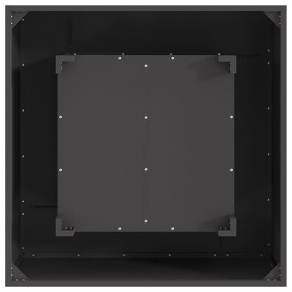 Feuerstelle Schwarz 80 x 80 x 40 cm Wetterfeststahl