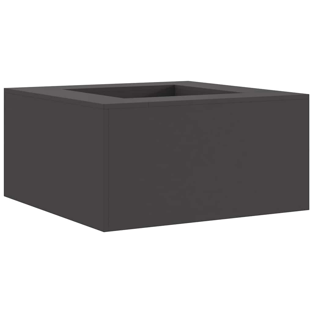 Feuerstelle Schwarz 80 x 80 x 40 cm Wetterfeststahl