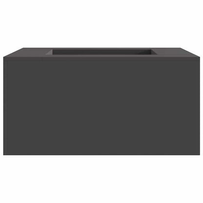 Feuerstelle Schwarz 80 x 80 x 40 cm Wetterfeststahl