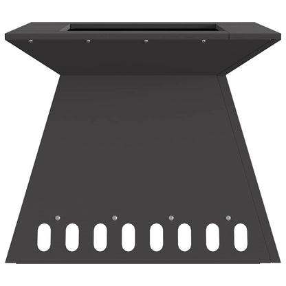 Feuerstelle Schwarz 48 x 48 x 40 cm Wetterfeststahl