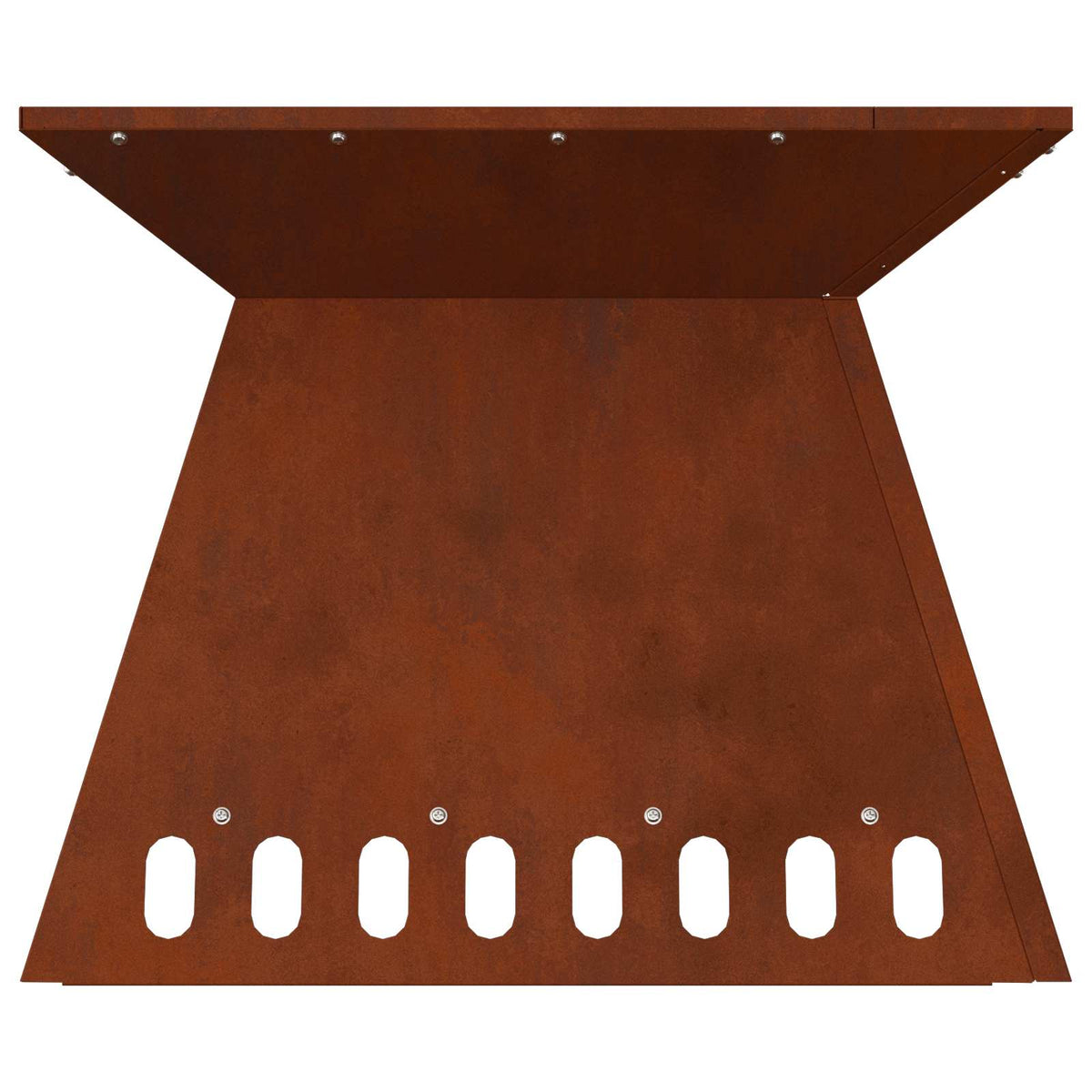 Feuerstelle Rostoptik 48 x 48 x 40 cm Wetterfeststahl