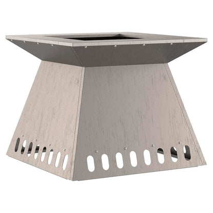 Feuerstelle Rostoptik 48 x 48 x 40 cm Wetterfeststahl