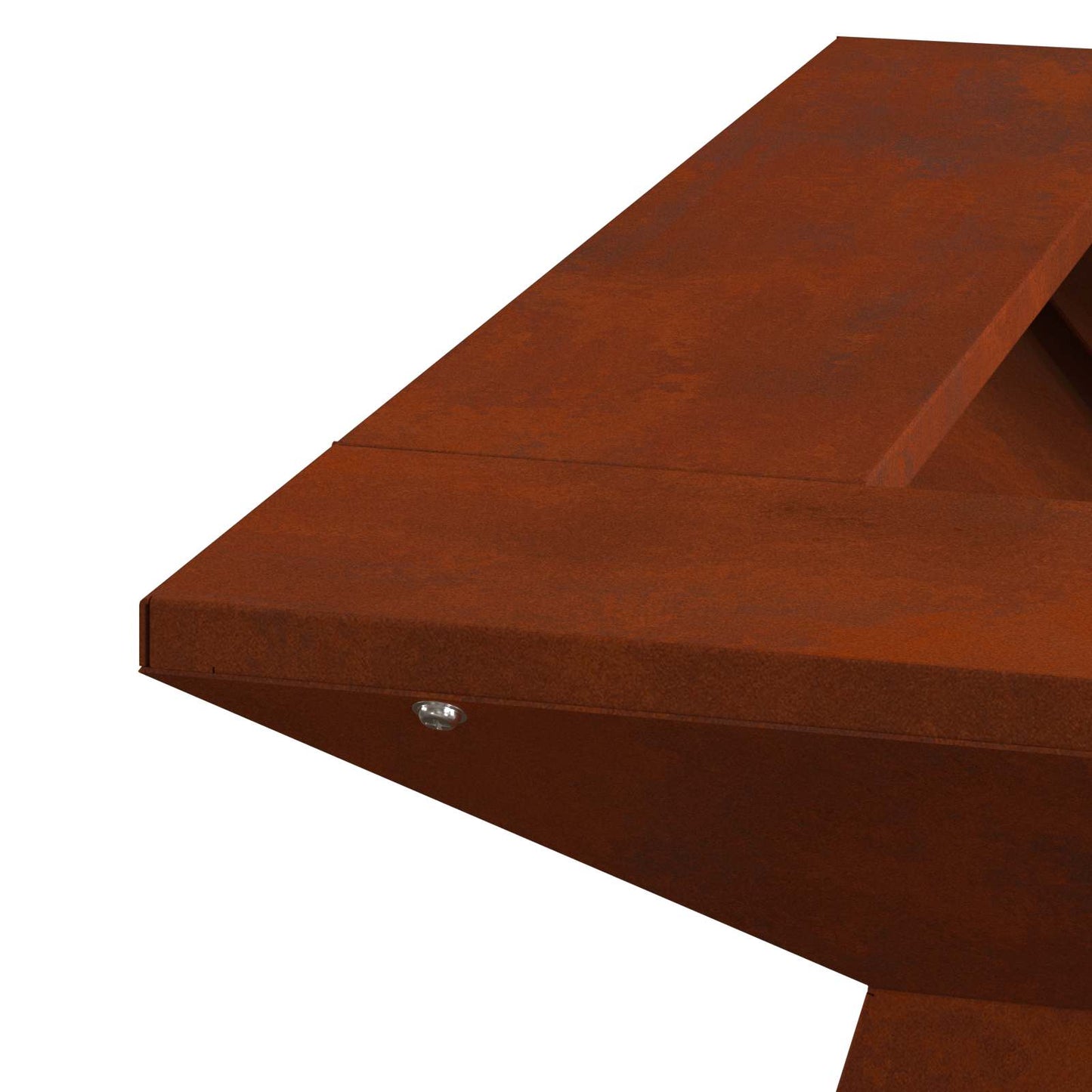 Feuerstelle Rostoptik 60 x 60 x 50 cm Wetterfeststahl