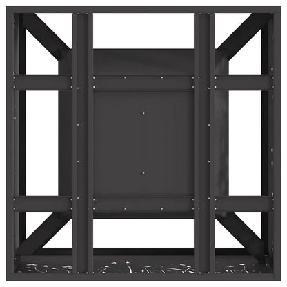Feuerschale Schwarz 60 x 60 x 30 cm Wetterfeststahl