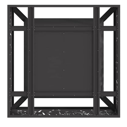 Feuerschale Schwarz 80 x 80 x 30 cm Wetterfeststahl