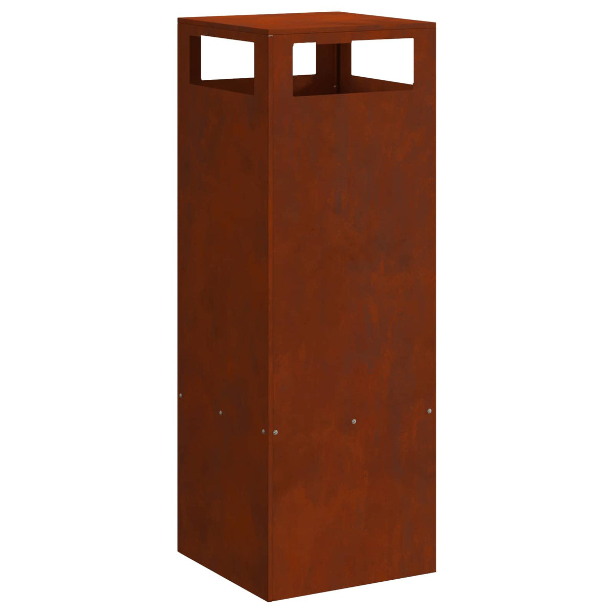 Feuerstelle Braun 35 x 35 x 100 cm Wetterfeststahl