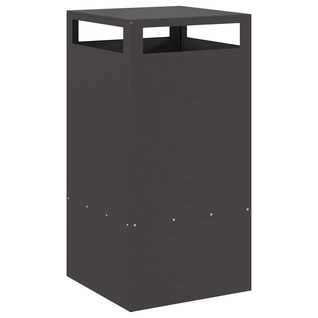 Feuerstelle Schwarz 50 x 50 x 100 cm Wetterfeststahl