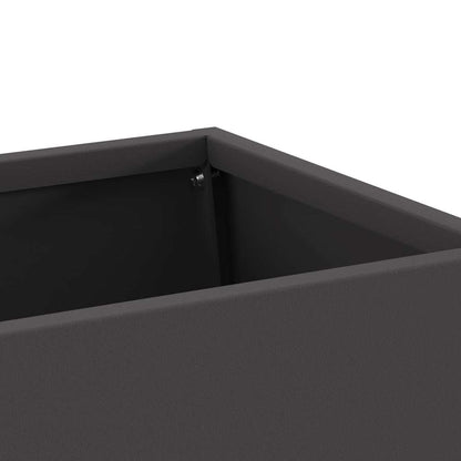 Feuerstelle Schwarz 60 x 35 x 100 cm Wetterfeststahl