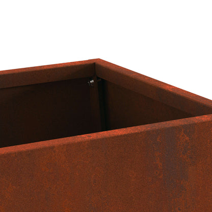 Feuerstelle Rostoptik 60 x 35 x 100 cm Wetterfeststahl