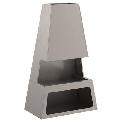 Feuerstelle Rostoptik 60 x 35 x 100 cm Wetterfeststahl