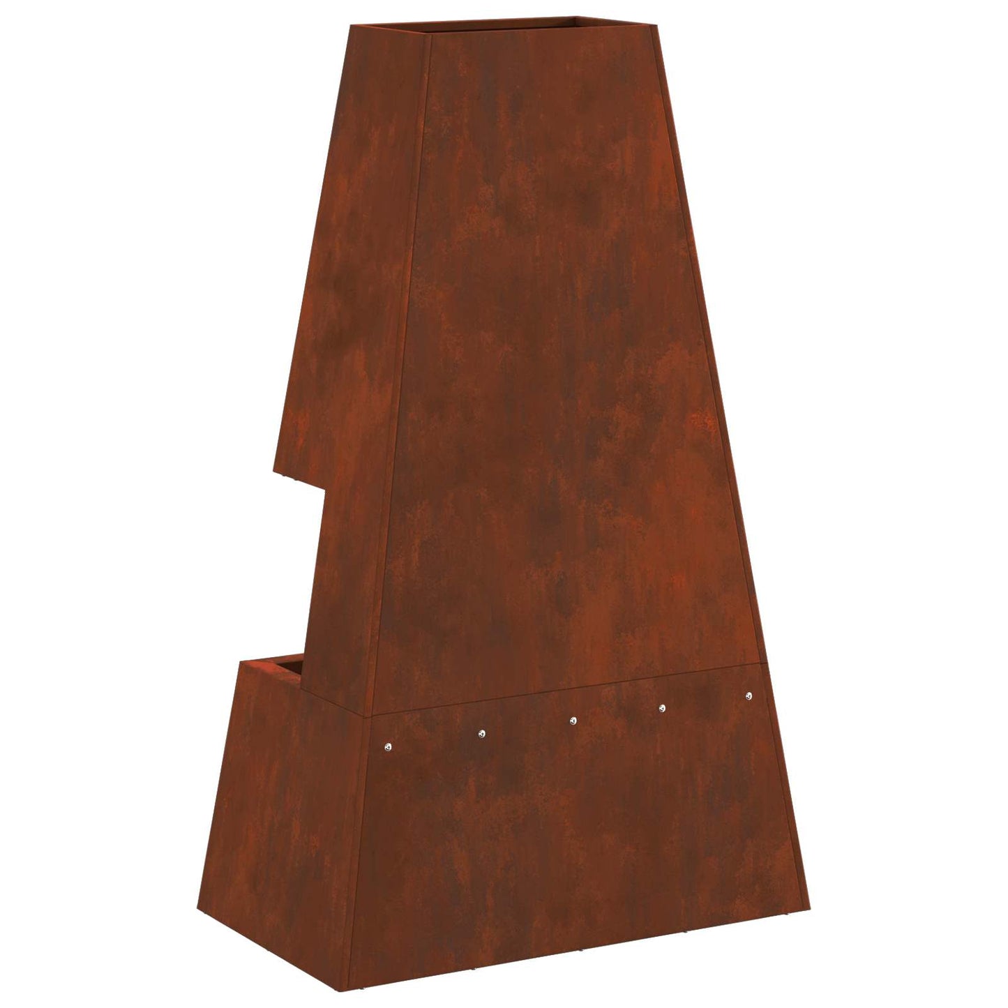 Feuerstelle Rostoptik 60 x 35 x 100 cm Wetterfeststahl