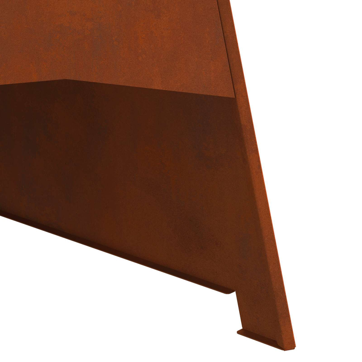 Feuerstelle Rostoptik 50 x 50 x 95 cm Wetterfeststahl