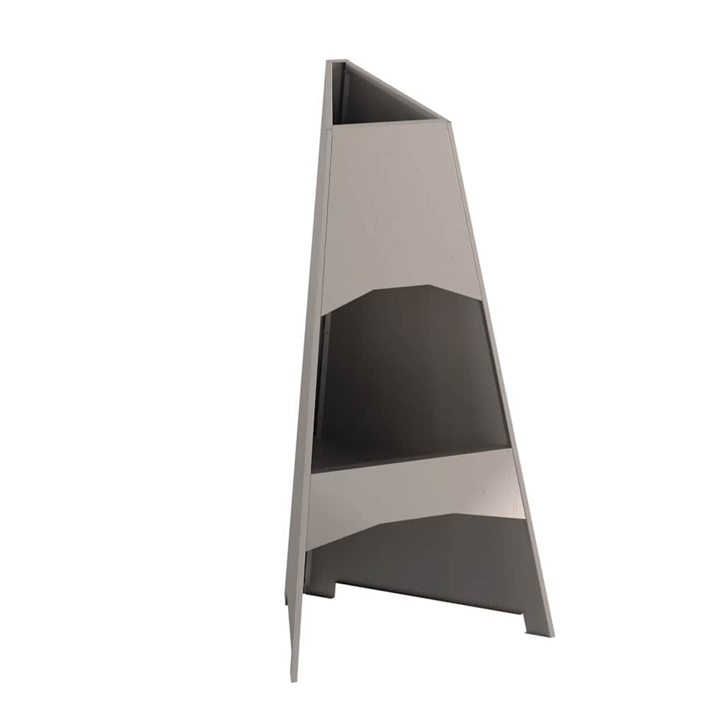 Feuerstelle Rostoptik 50 x 50 x 95 cm Wetterfeststahl
