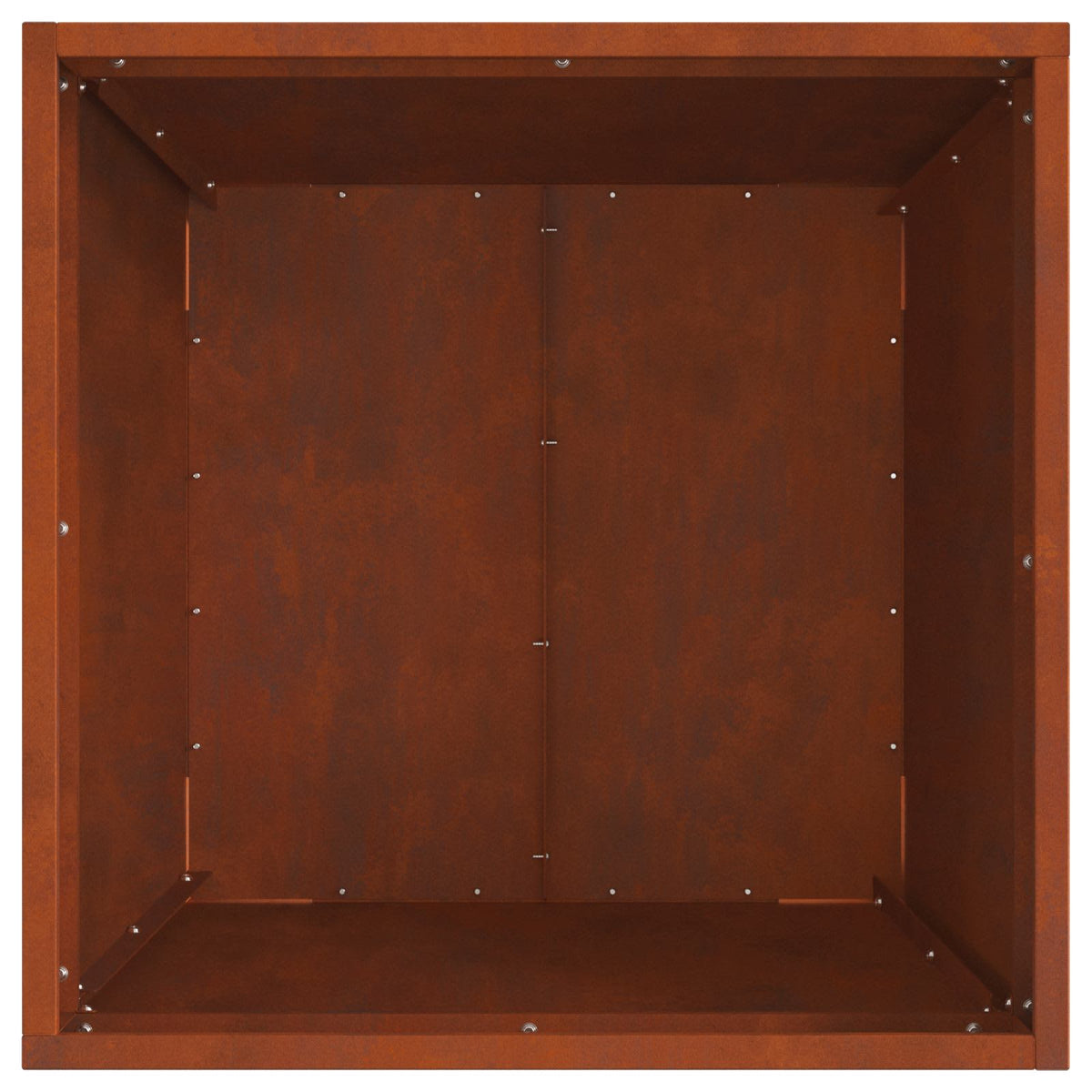 Feuerschale Rostig 50 x 50 x 38 cm Wetterfeststahl