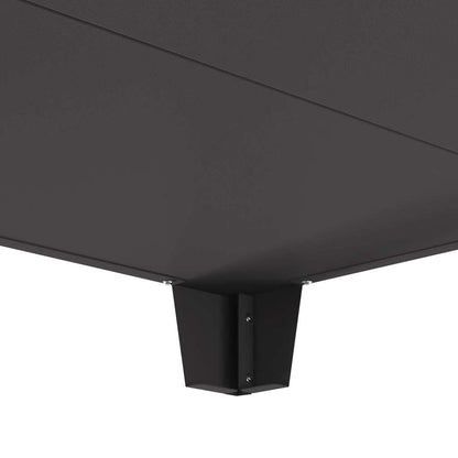 Feuerschale Schwarz 80 x 80 x 43 cm Wetterfeststahl