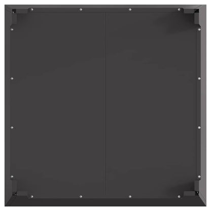 Feuerschale Schwarz 80 x 80 x 43 cm Wetterfeststahl