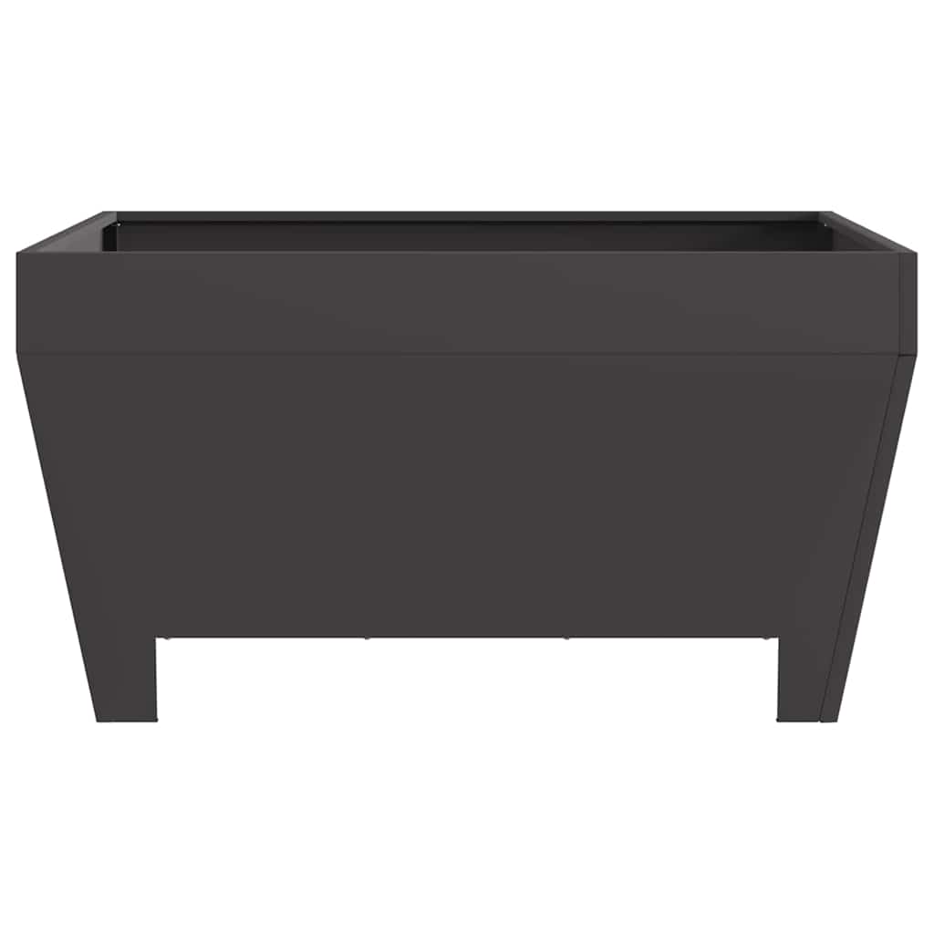 Feuerschale Schwarz 80 x 80 x 43 cm Wetterfeststahl