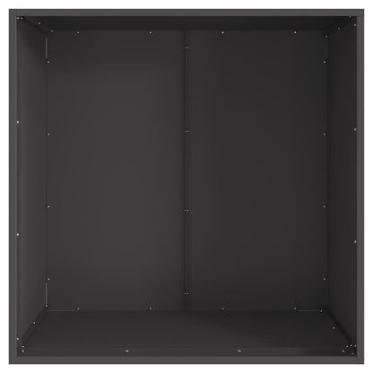 Feuerschale Schwarz 80 x 80 x 43 cm Wetterfeststahl